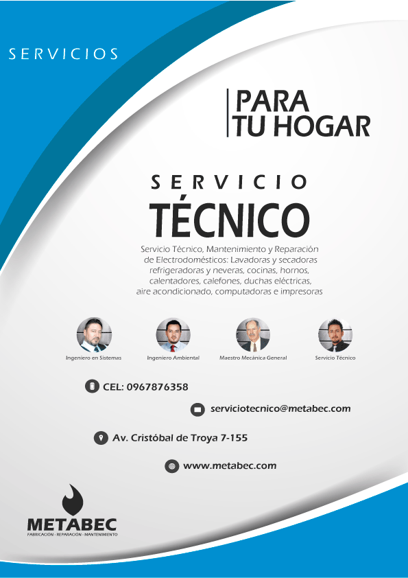 Servicio técnico y reparación de electrodomésticos Ibarra, Imbabura, Ecuador