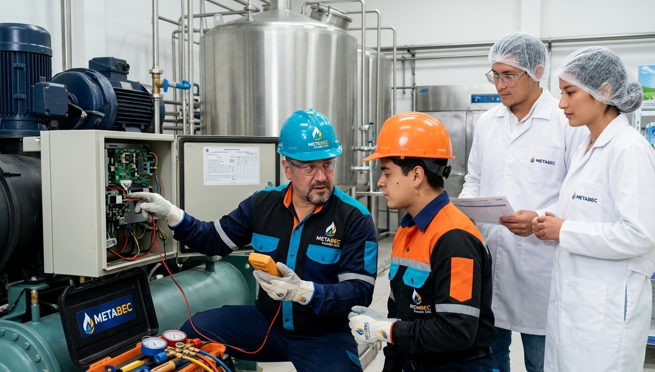 Conoce las aplicaciones reales de la refrigeración industrial y comercial en Ecuador. Soluciones técnicas para empresas en Ibarra, Tulcán y Cayambe.