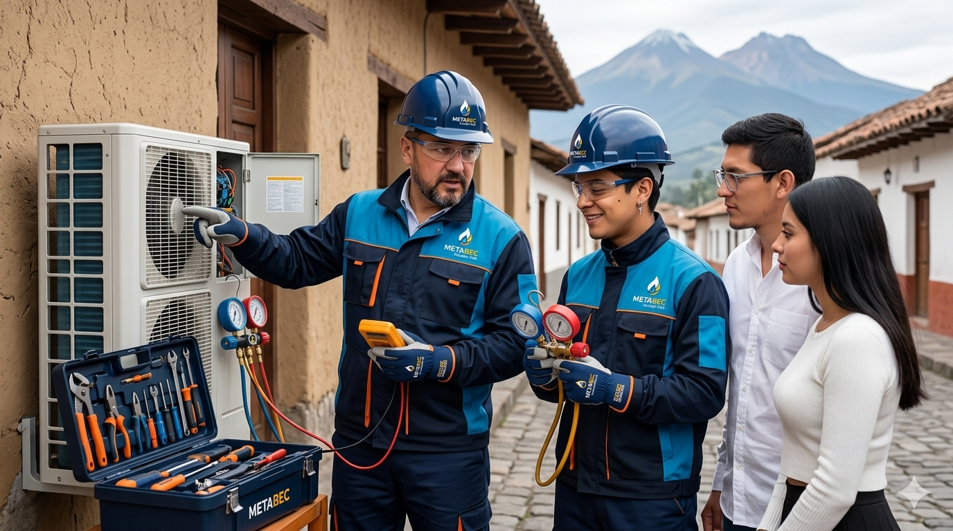 ¿Qué es una bomba de calor y para qué sirve? Aprende sus aplicaciones reales en climatización para hogares y empresas en Imbabura, Carchi y Cayambe.